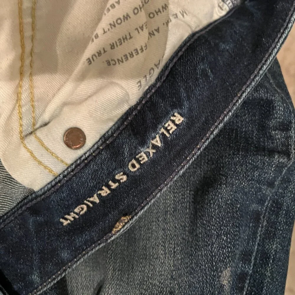 American Eagle Ne(x)t Level Airflex Mens Jeans TWO PAIRS Relaxed Straight  36x34